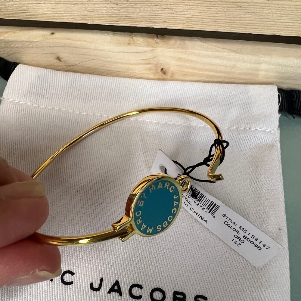 Marc by Marc Jacobs Gold/Tiffany Blue Bangle - Picture 3 of 4